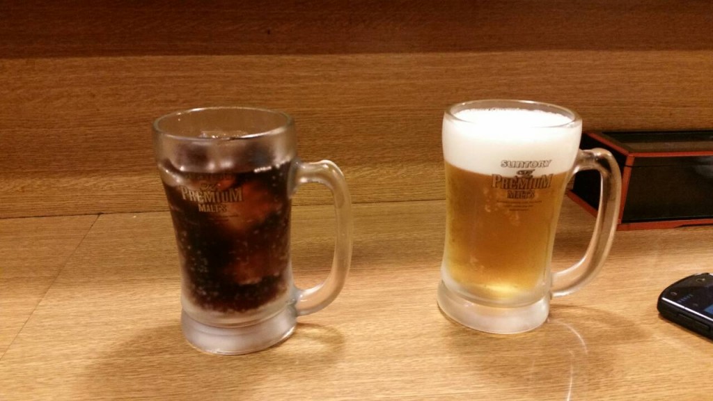 ビールとコーラ